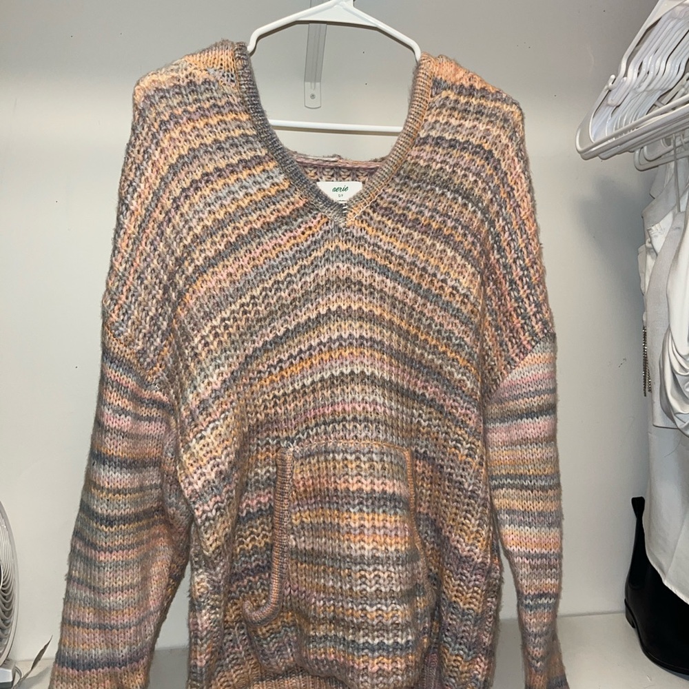 Aerie V-Neck Multicolor Sweater